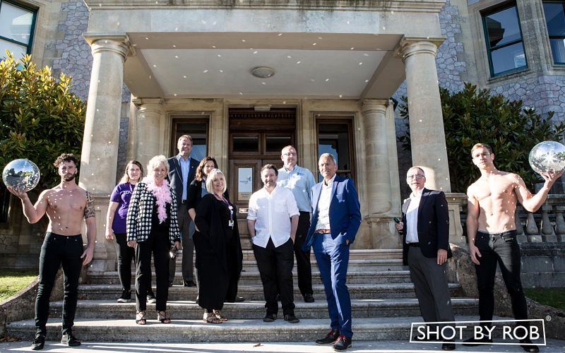 Rainbow Ball Committee with Rowcroft Staff